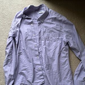 Mango Light Purple Men's Casual Shirt